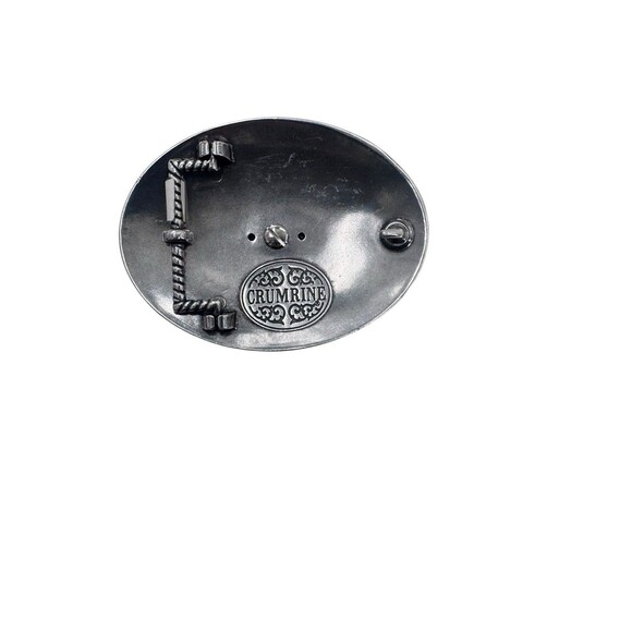 Crumrine Texas Star Floral Swirl Ornate Western Belt Buckle Fast Shipping - Picture 8 of 14